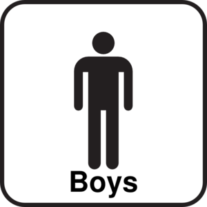 Bathroom Boys Sign Men Clip Art - vector clip art ...