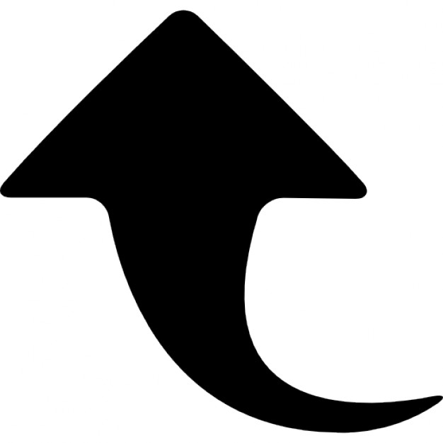 Curve arrow pointing up Icons | Free Download