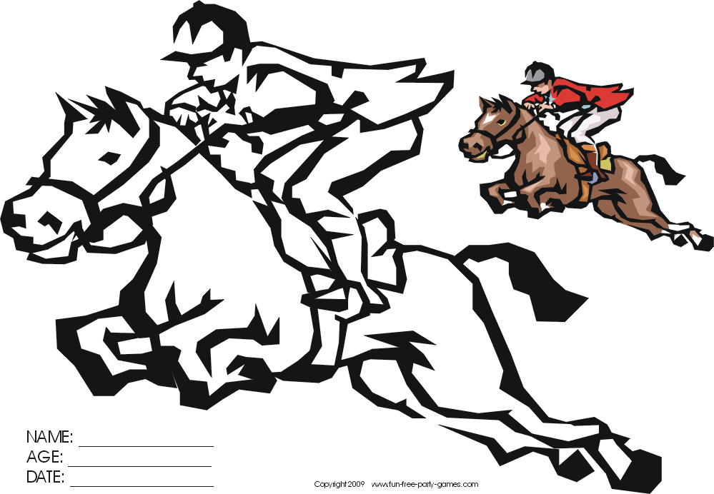 Cartoon Horse Jumping Pictures