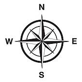Map compass clipart