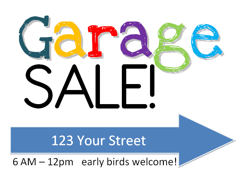 Garage Sale Signs