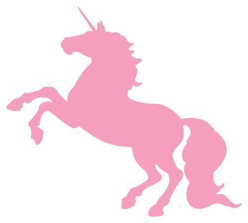 Pink unicorn clipart