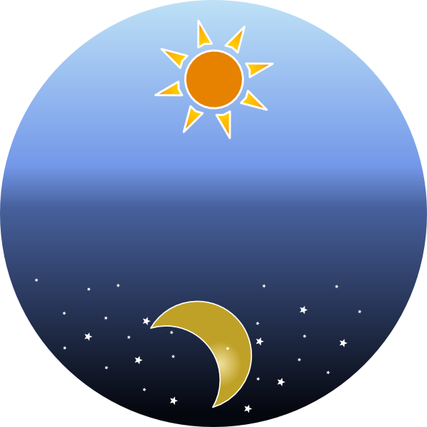 Clip Art Of Daytime Sky Clipart