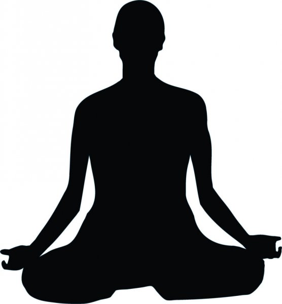 Meditation Silhouette Clipart