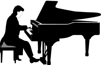 Playing Piano Clipart