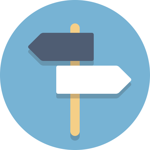 Crossroads, direction, sign icon - Icons Find