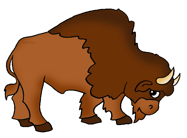 Native American Bison Clipart