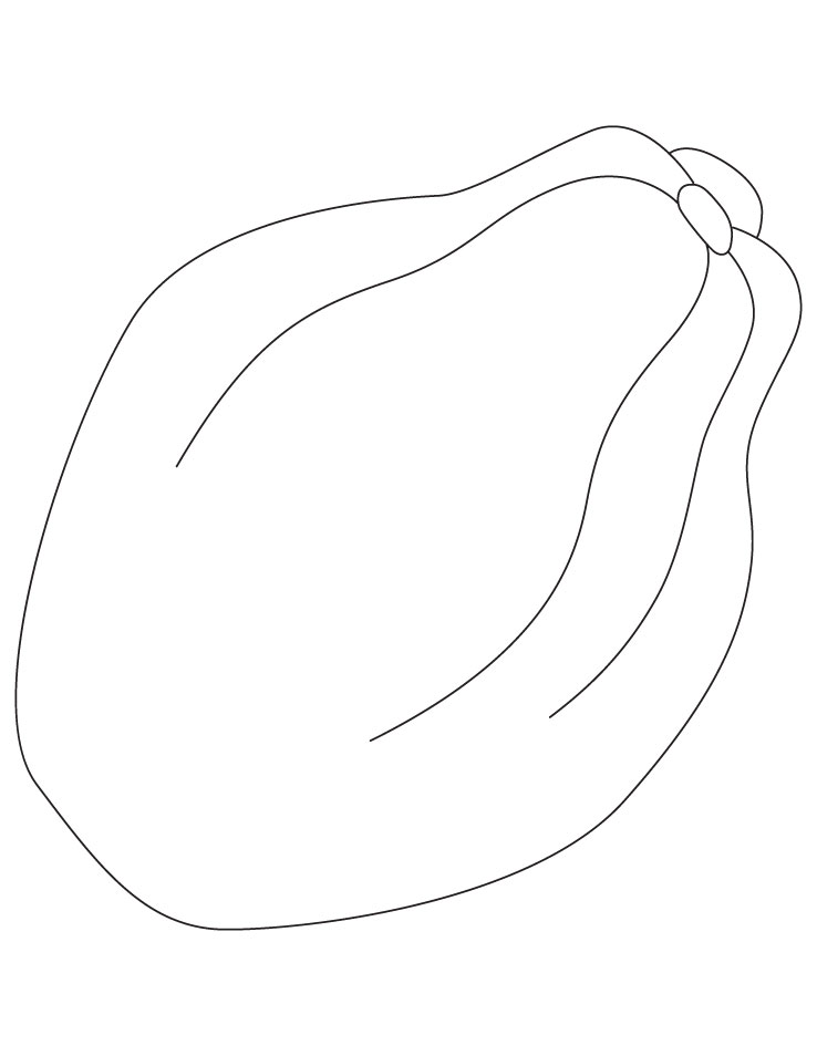 Mango Tree Coloring Page - ClipArt Best