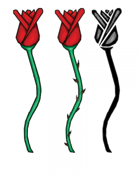 How to Draw Roses For Kids, Step by Step, Flowers, Pop Culture ...