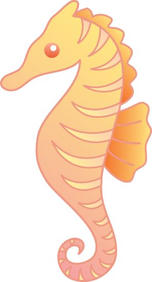 Clip art, Seahorses and Yellow
