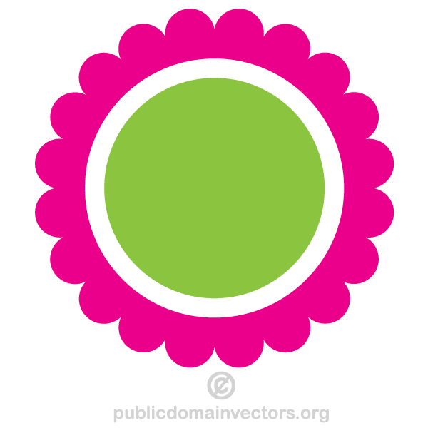 Vector Clip Art Circle Flower | Download Free Vector Art | Free ...