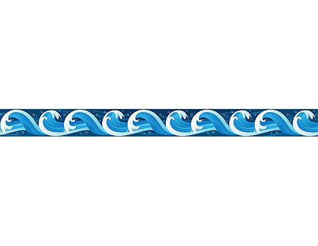 Water Waves Border Clipart