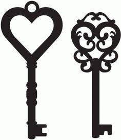 Best Photos of Printable Skeleton Key Stencil - Key Outline Clip ...