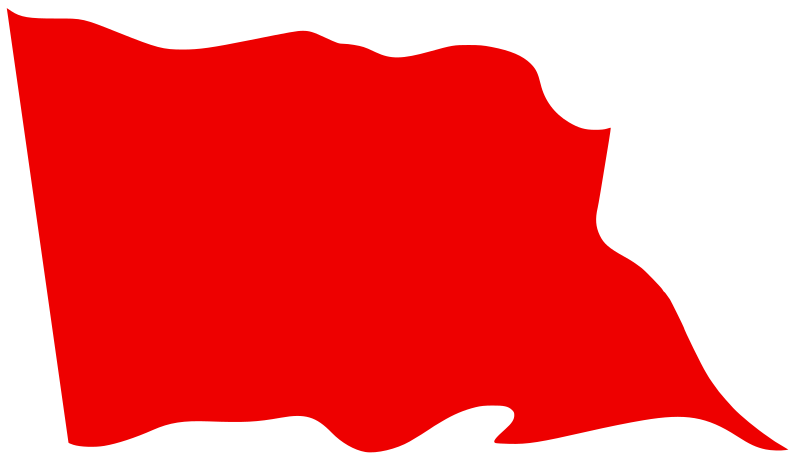 Clipart - red flag