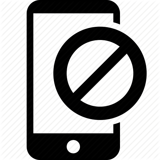 Block, cell, cellphone, don't, phone, silence icon | Icon search ...