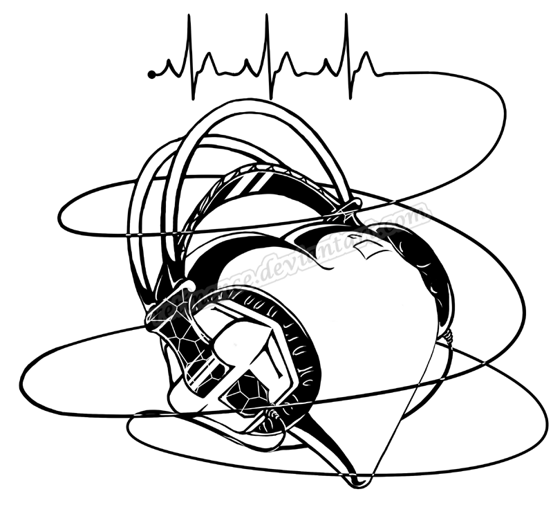 Music Notes Heart Beat - Free Clipart Images