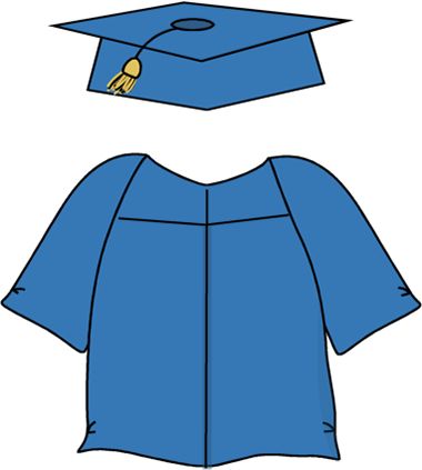 Graduation Gown And Cap - ClipArt Best