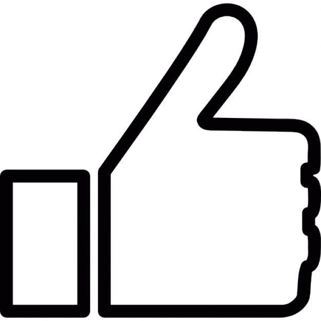 Like hand symbol for social media interface Icons | Free Download