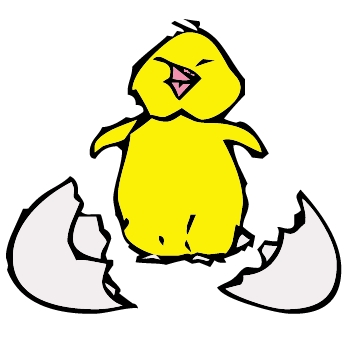 Baby Chick Hatching Clipart