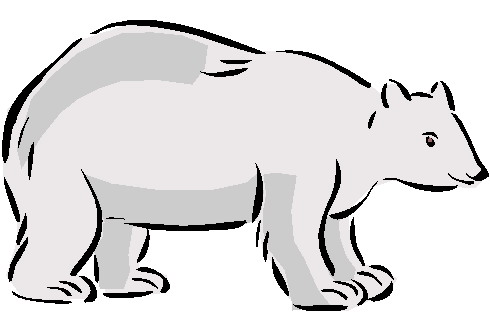 Polar Bear Clip Art Black And White - Free Clipart ...