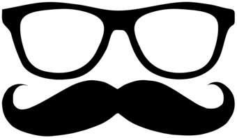 black nerd glasses big id-41120 | Clipart PIctures