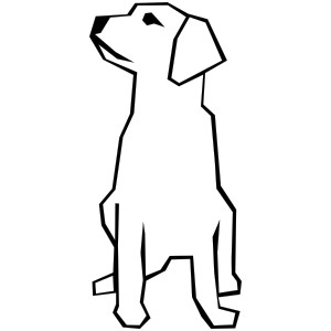 Dog clipart simple