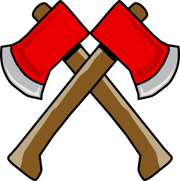 Double Hatchet Clip Art - vector clip art online ...