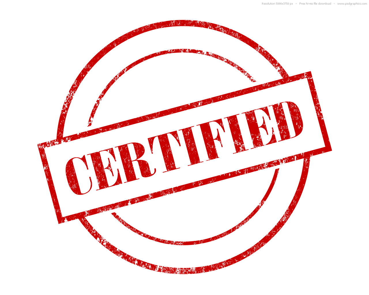 Authorized and certified red stamps | PSDGraphics