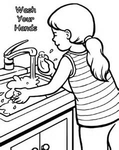 wash your hands clipart. hand washing for kids coloring pages hand ...