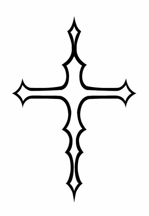 Simple Tribal Cross Tattoos Design Ideas Clipart - Free to use ...