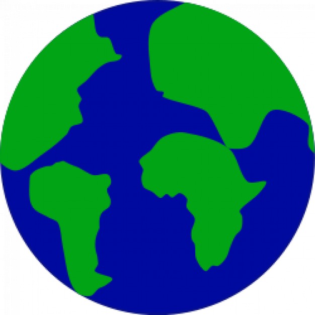 Earth with continents separated Vector | Free Download