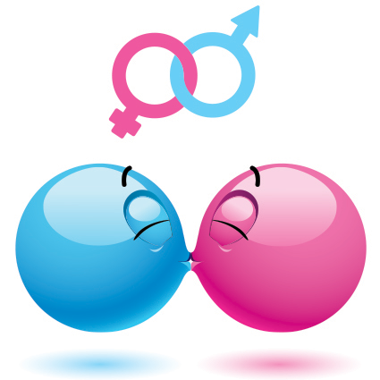 Boy Girl Kiss - Facebook Symbols and Chat Emoticons