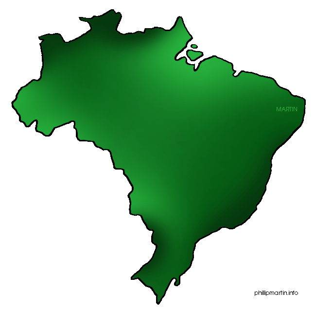 Clipart map of brazil