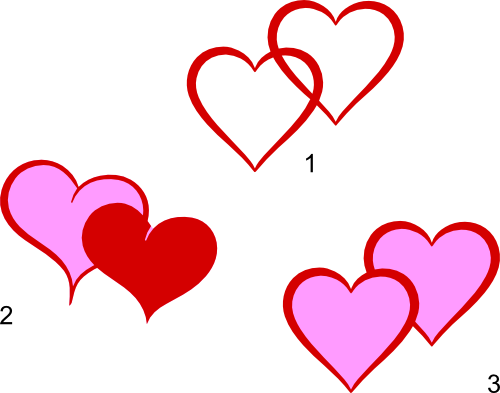 Double Heart Clip Art