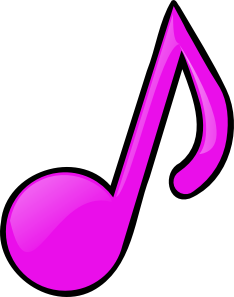 Fushia Note Clip Art - vector clip art online ...
