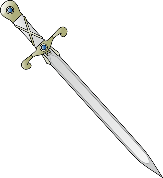 Longsword clip art Free Vector