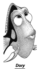 Black And White Boys Dory Finding Nemo Fish - Quoteko.