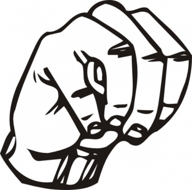 Sign Language M clip art | Download free Vector