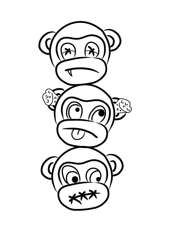 A Cute See No Evil Monkey Tattoo Design - Photos, Pictures and ...
