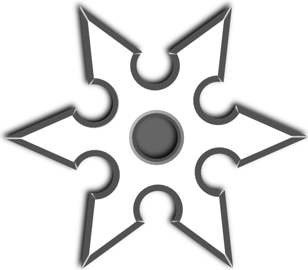 Ninja Throwing Star Clipart