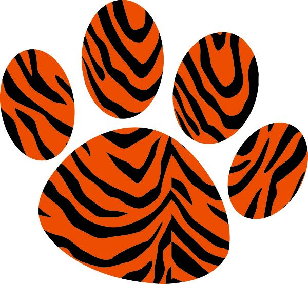 Tiger Paw Prints - ClipArt Best
