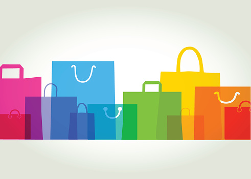 Shopping Bag Clip Art, Vector Images & Illustrations