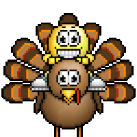 Gobble Wobble Transparent Happy Thanksgiving Turkey Day Animation ...