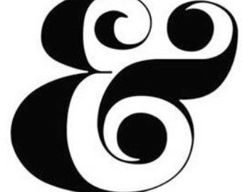 Ampersand stickers | Etsy