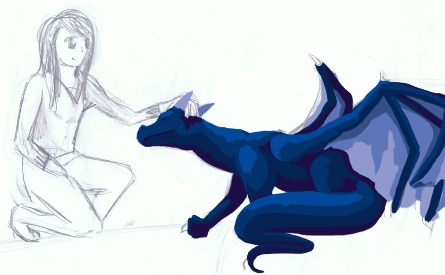 Baby blue dragon 2 by Draxaca on DeviantArt