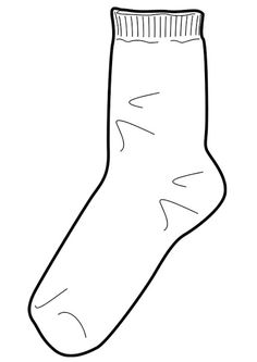 Sock Template - ClipArt Best