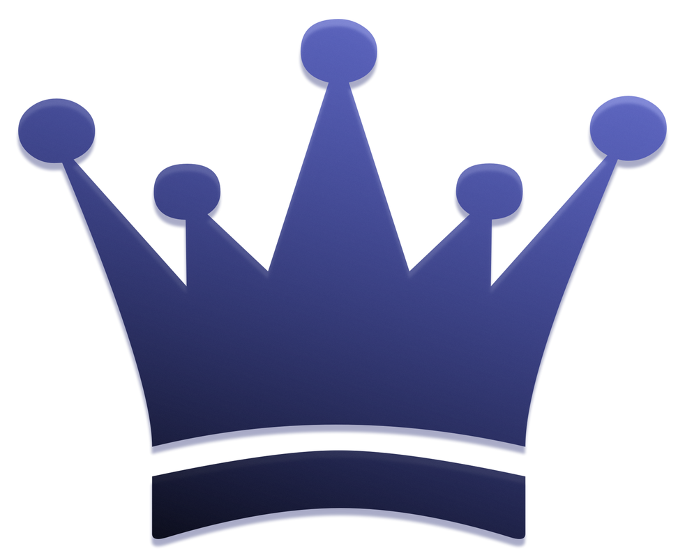 Dark blue crown clipart