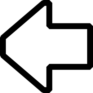 arrow pointing left - vector Clip Art