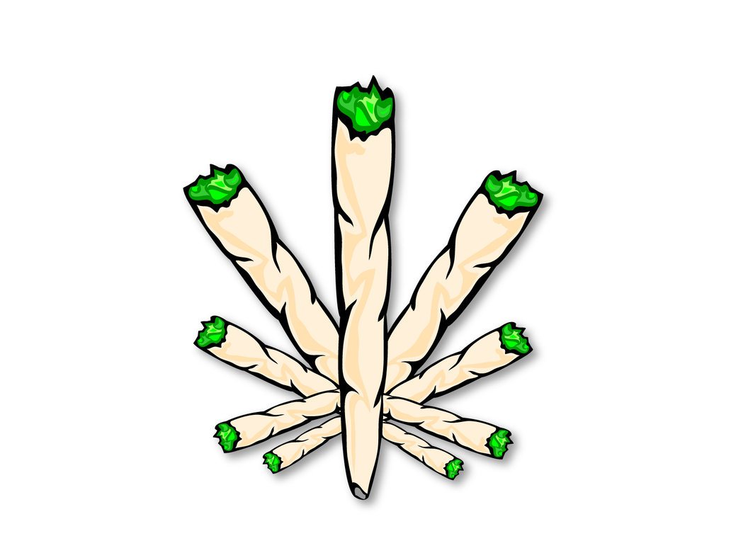 Weed Joint Drawing - photogram