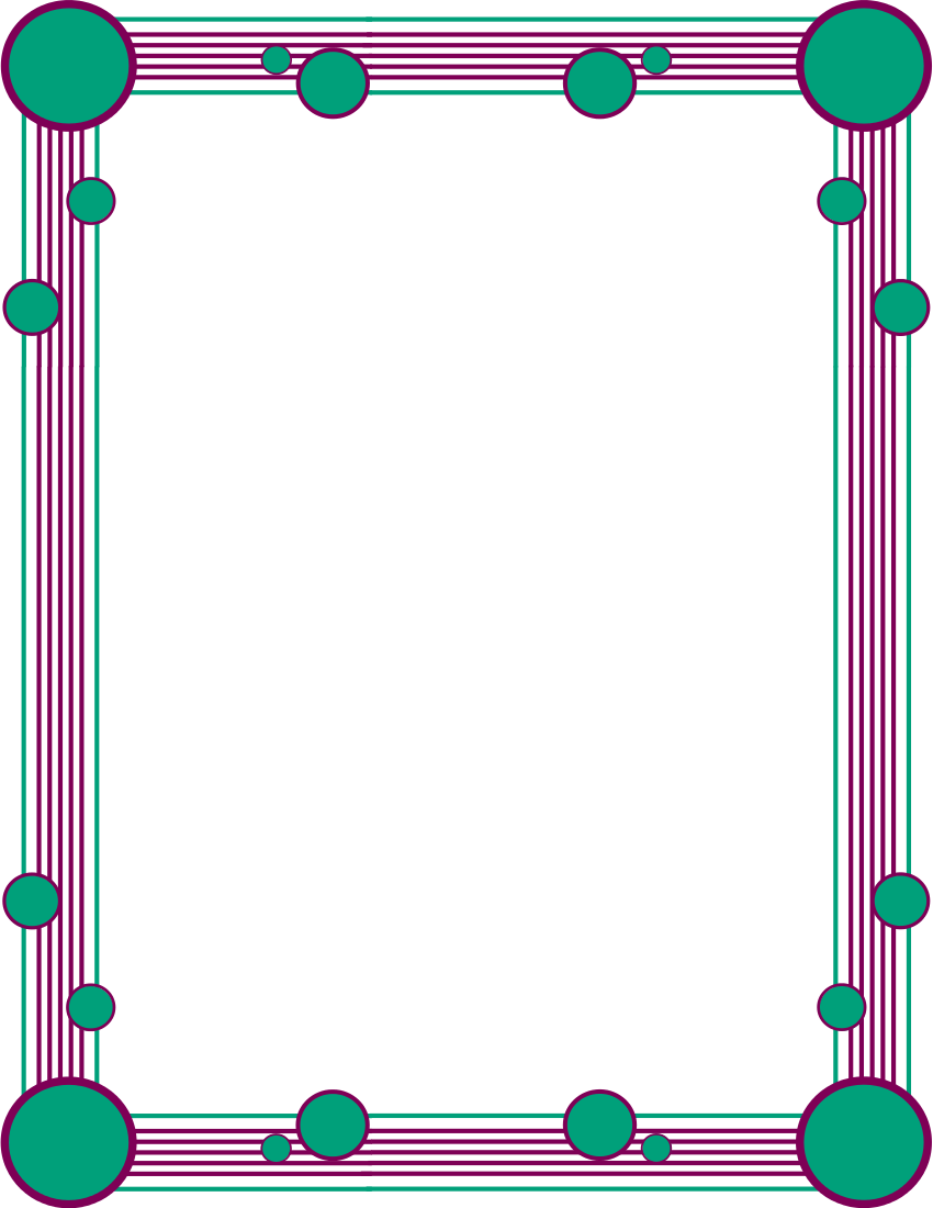 Simple line border clipart